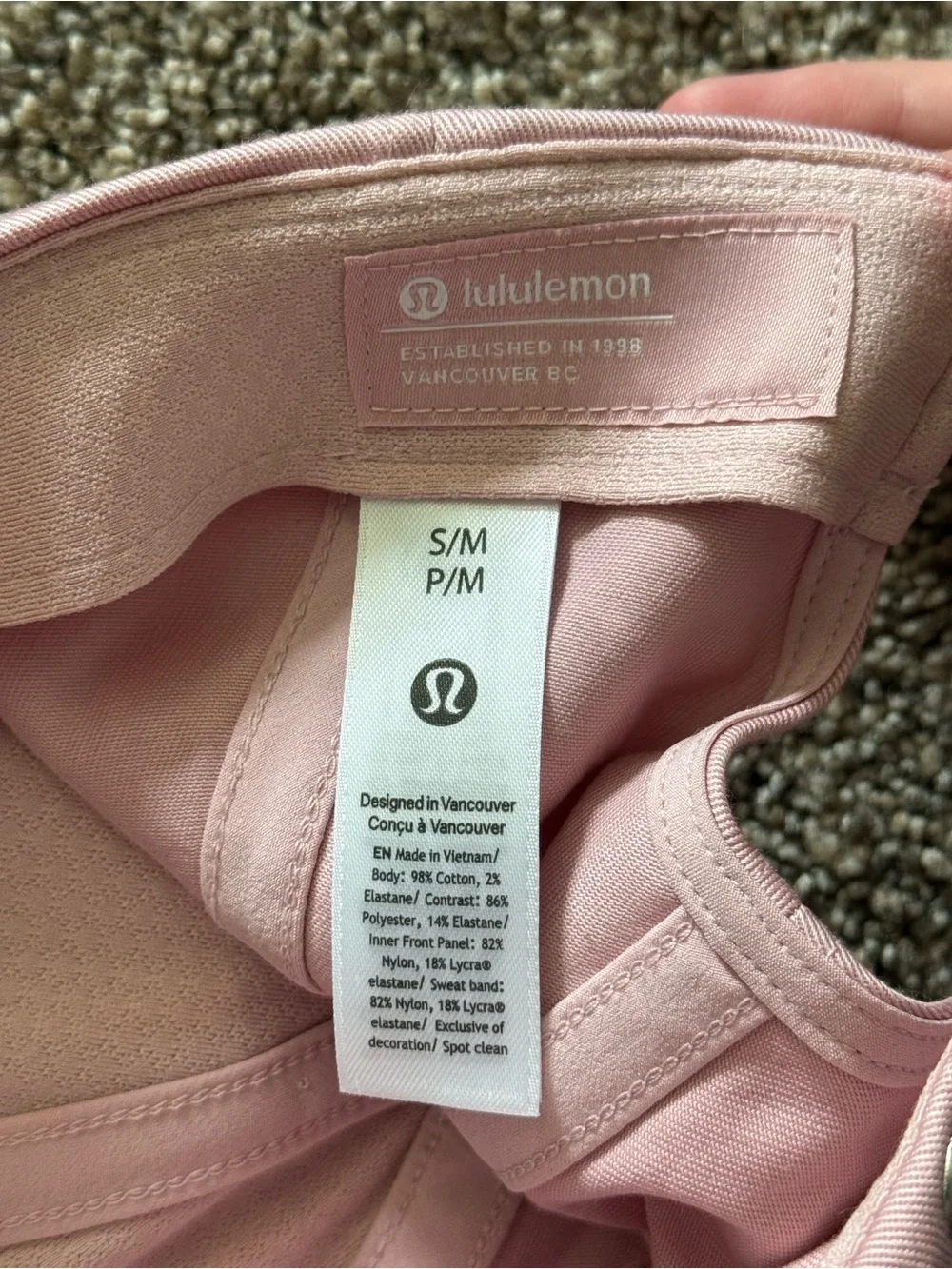 lululemon athletica Light Pink Baseball Cap